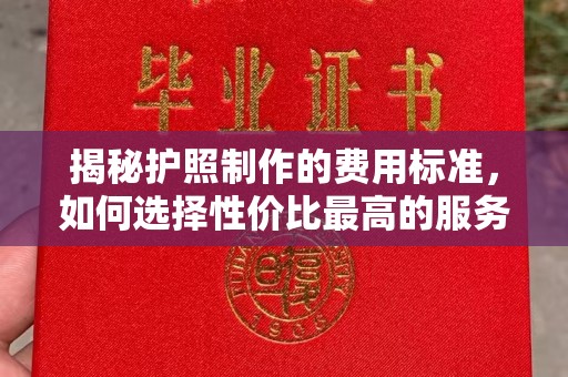金秀揭秘护照制作的费用标准，如何选择性价比最高的服务？